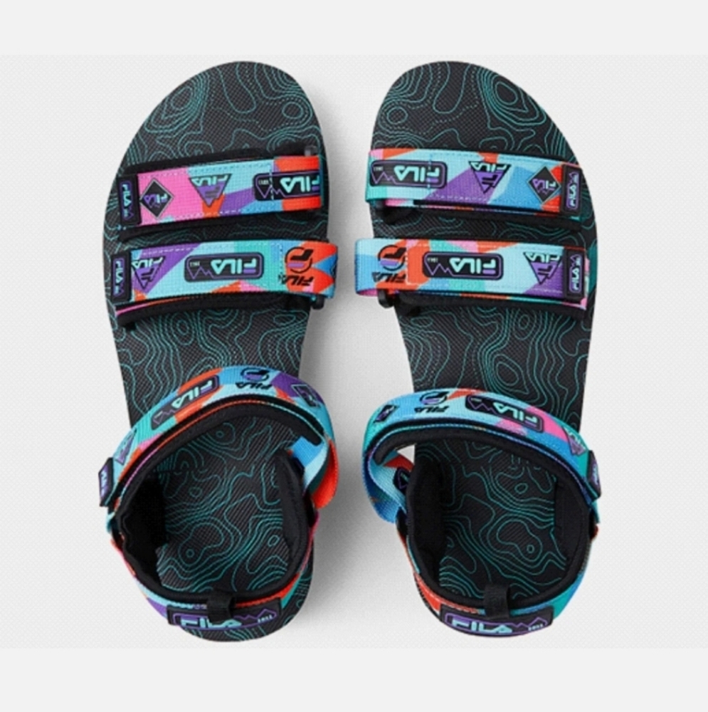 Fila Drifter DNS 90s Black Canvas Sport Sandals